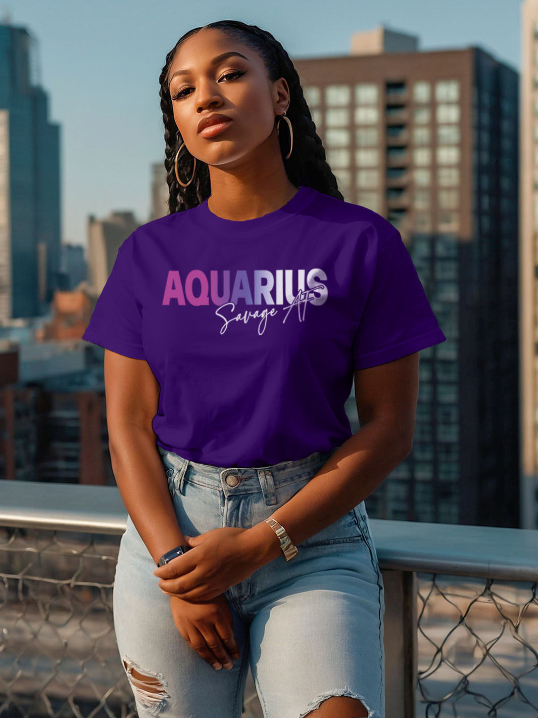 SAVAGE AF AQUARIUS T-SHIRT