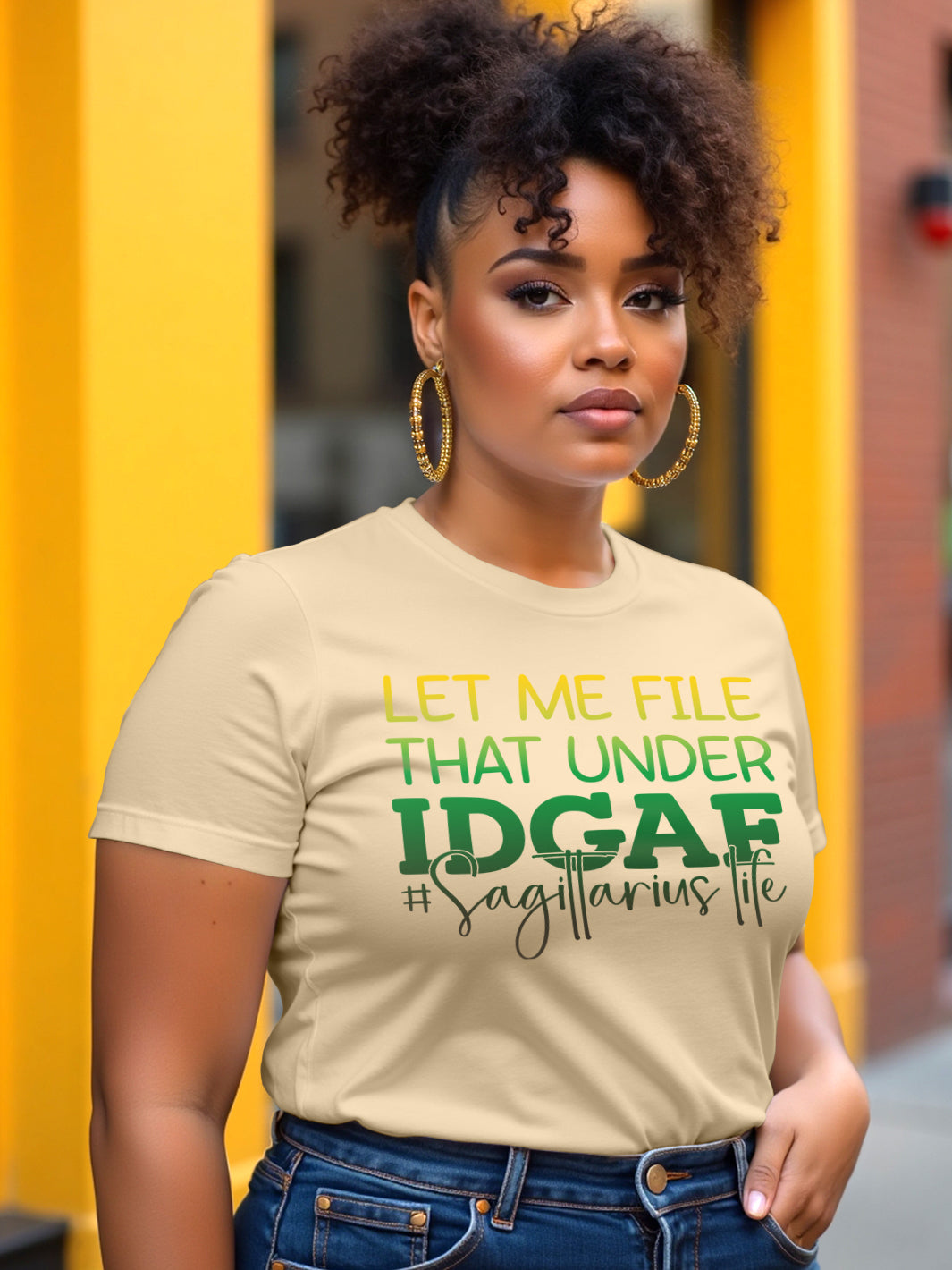 SAGITTARIUS IDGAF T-SHIRT | Booked and Unbothered