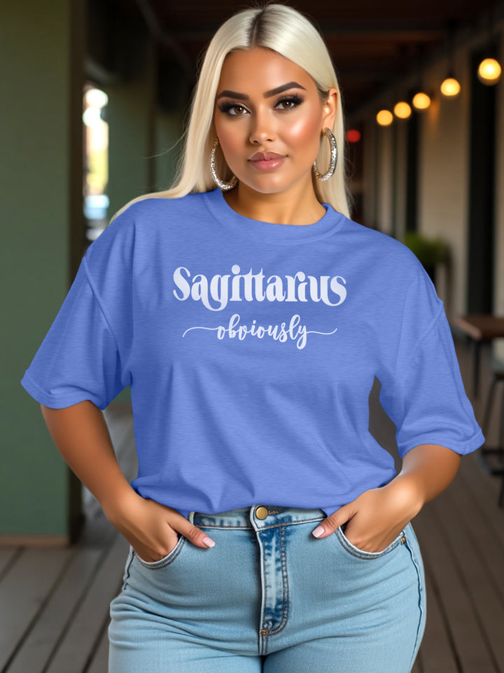 SAGITTARIUS OBVIOUSLY T-SHIRT | Plainly Wild