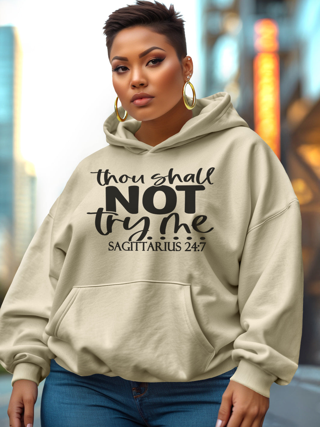 SAGITTARIUS THOU SHALL NOT TRY ME HOODIE | UNTAMED ENERGY