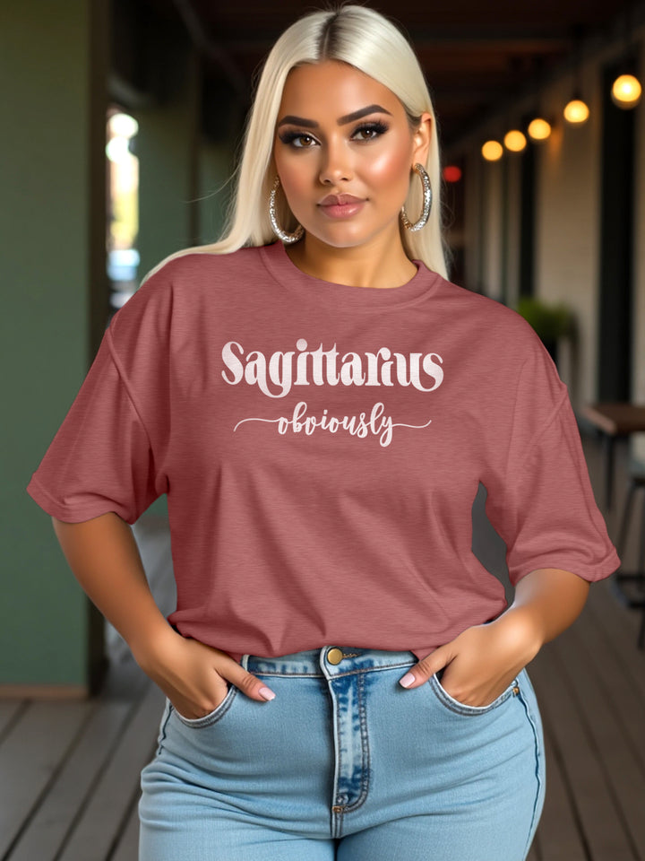 SAGITTARIUS OBVIOUSLY T-SHIRT | Plainly Wild