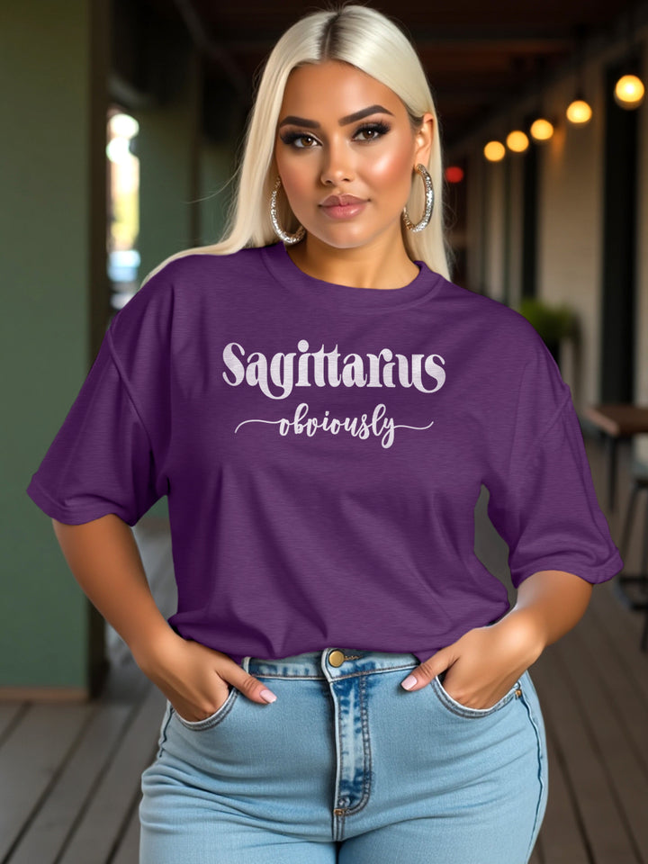 SAGITTARIUS OBVIOUSLY T-SHIRT | Plainly Wild