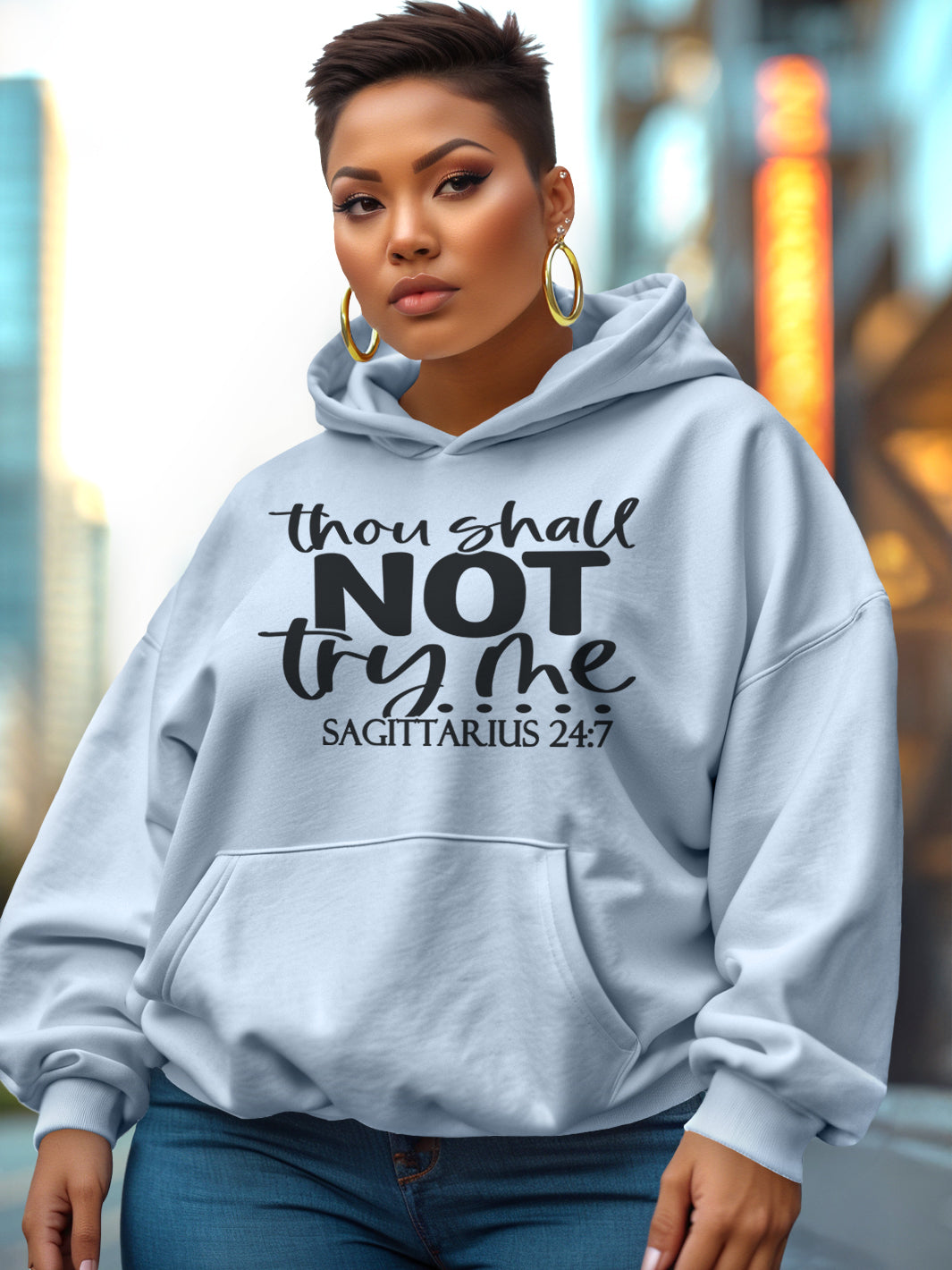 SAGITTARIUS THOU SHALL NOT TRY ME HOODIE | UNTAMED ENERGY