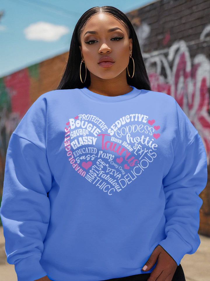 TAURUS TRAITS HEART SWEATSHIRT