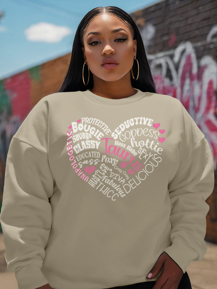 TAURUS TRAITS HEART SWEATSHIRT