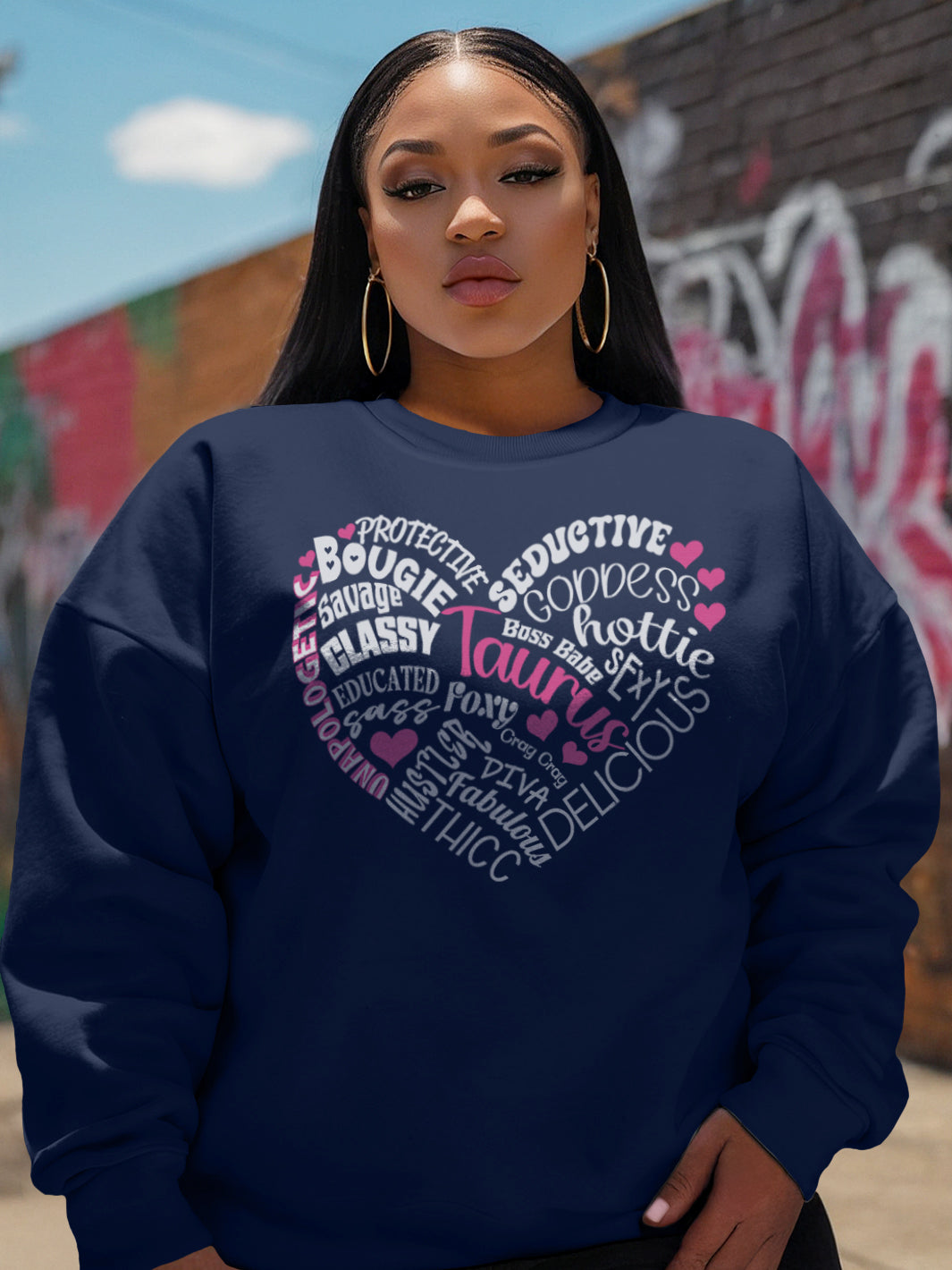 TAURUS TRAITS HEART SWEATSHIRT