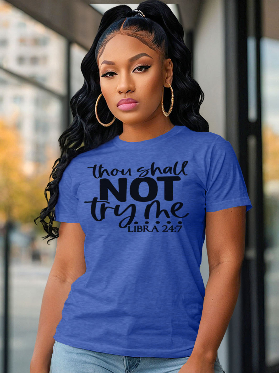 LIBRA THOU SHALL NOT TRY ME T-SHIRT | POISED BALANCE