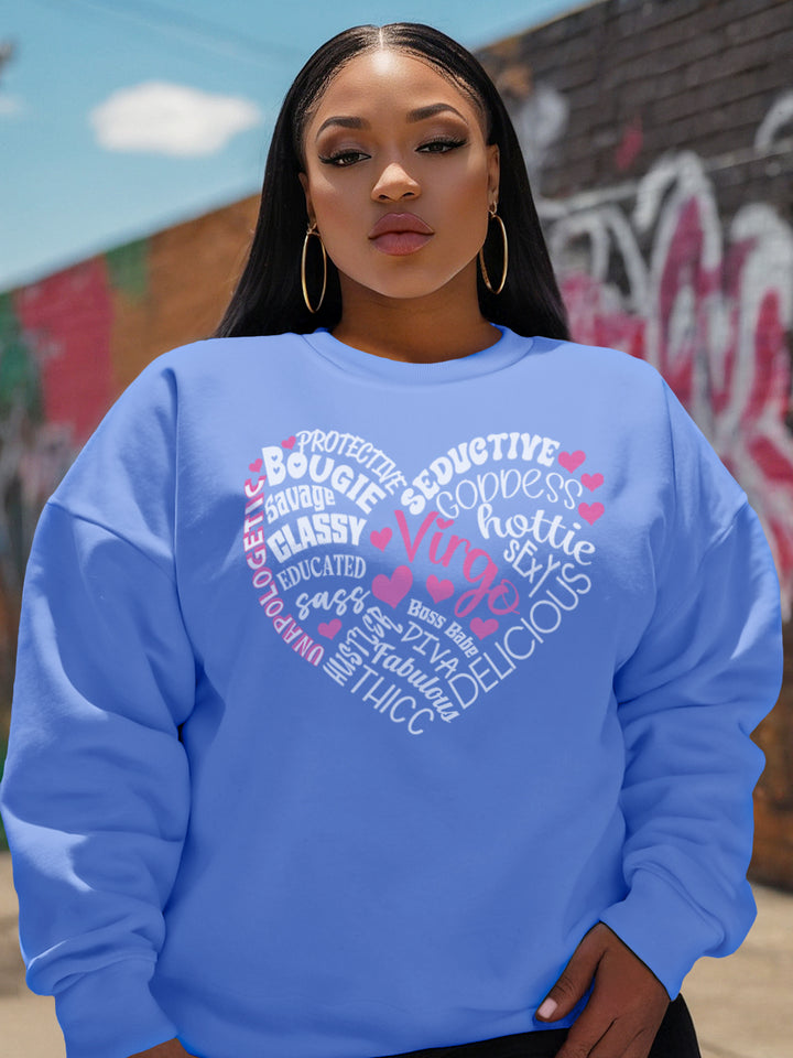 VIRGO TRAITS HEART SWEATSHIRT