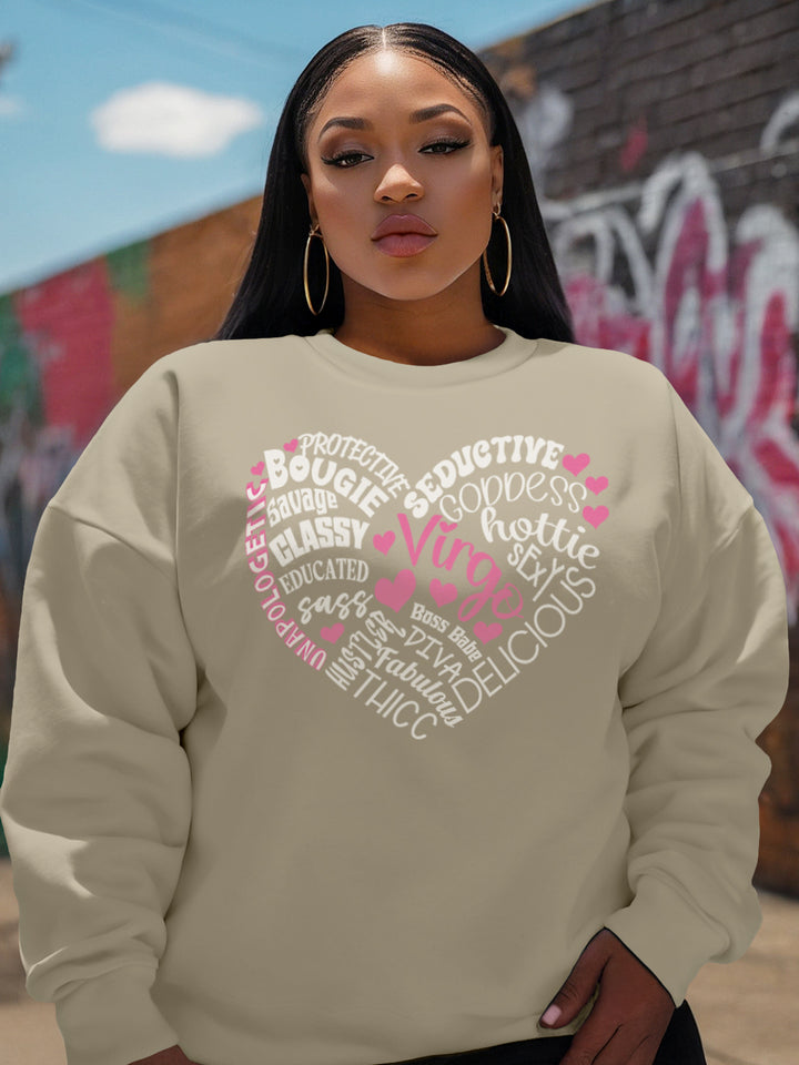 VIRGO TRAITS HEART SWEATSHIRT