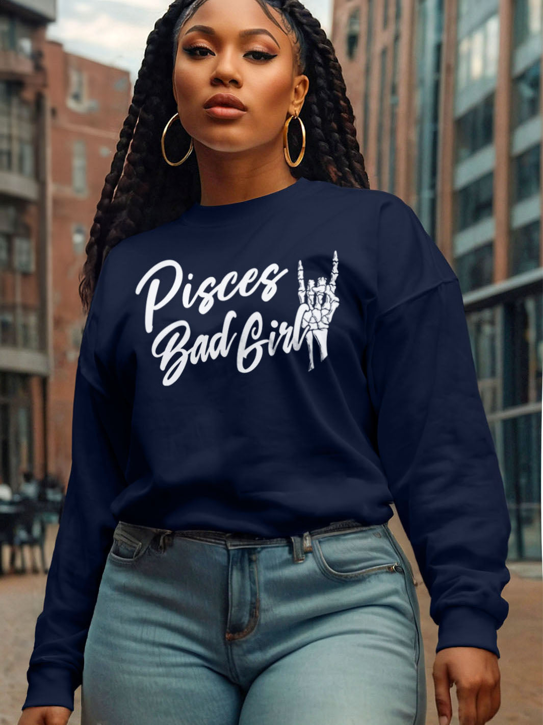 BAD GIRL PISCES SWEATSHIRT
